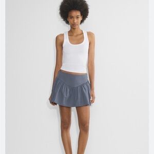 Aritzia slipper poplin skort